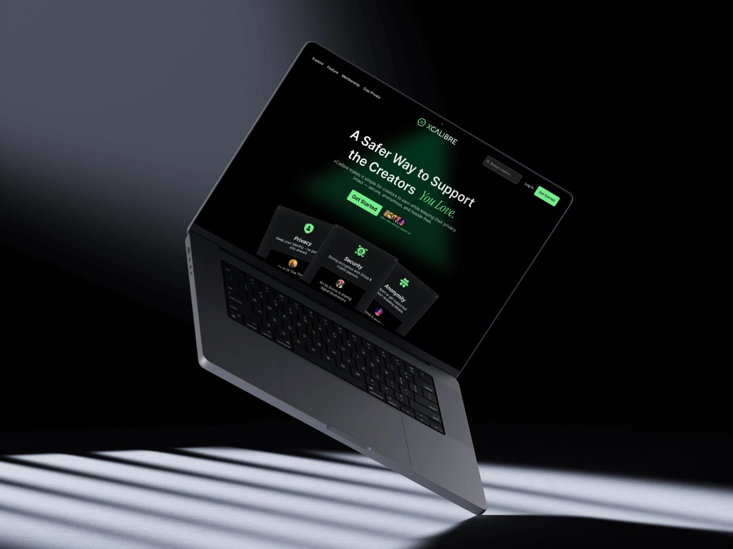 XCalibre: privacy-first creator platform