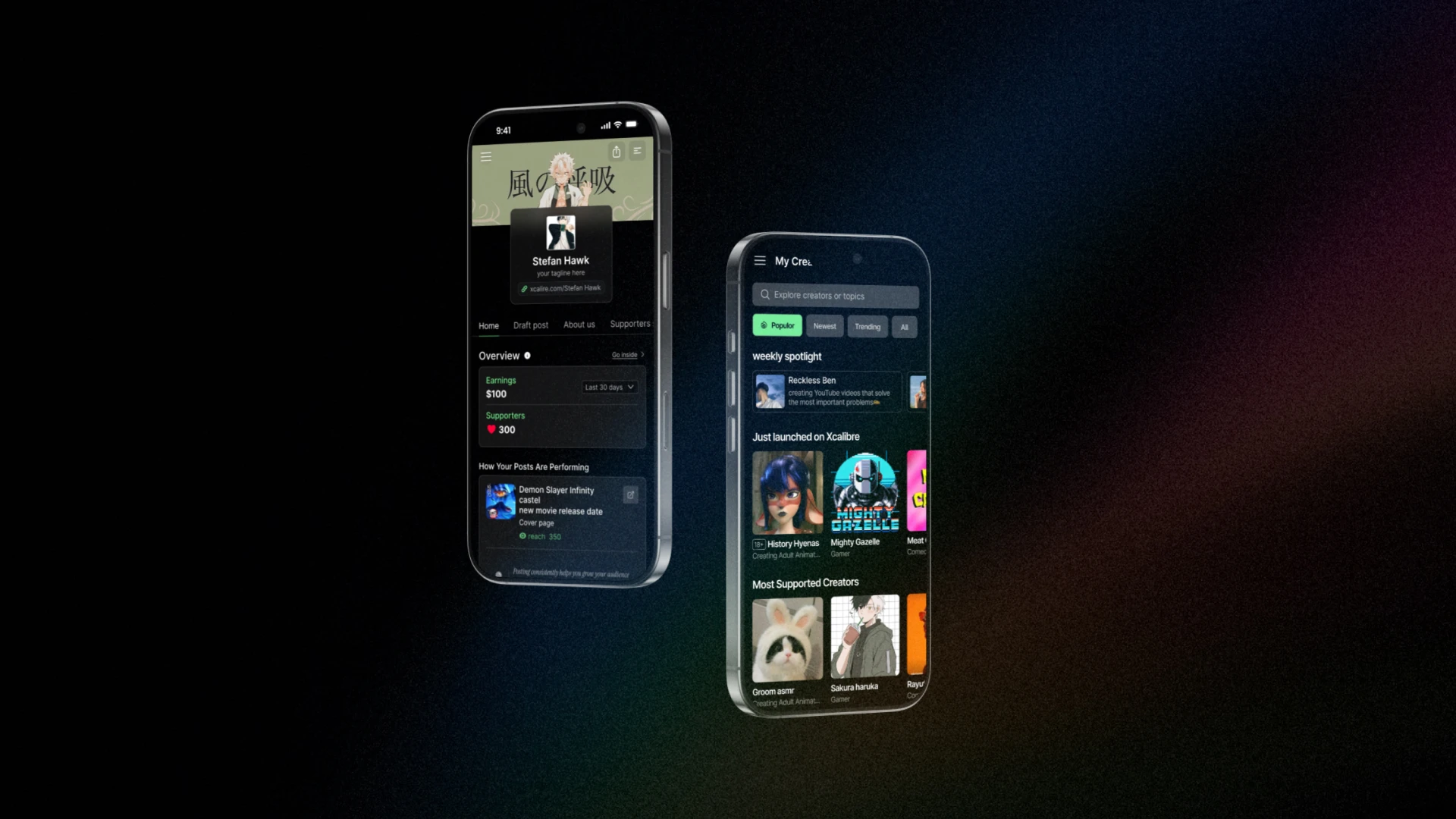 XCalibre: privacy-first creator platform